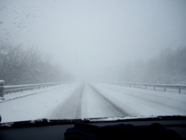 Snowy road